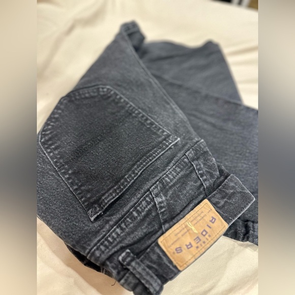 Vintage Riders High Waisted Black Jeans Women’s Size 14 Long USA Made 90s Mom - Picture 8 of 12